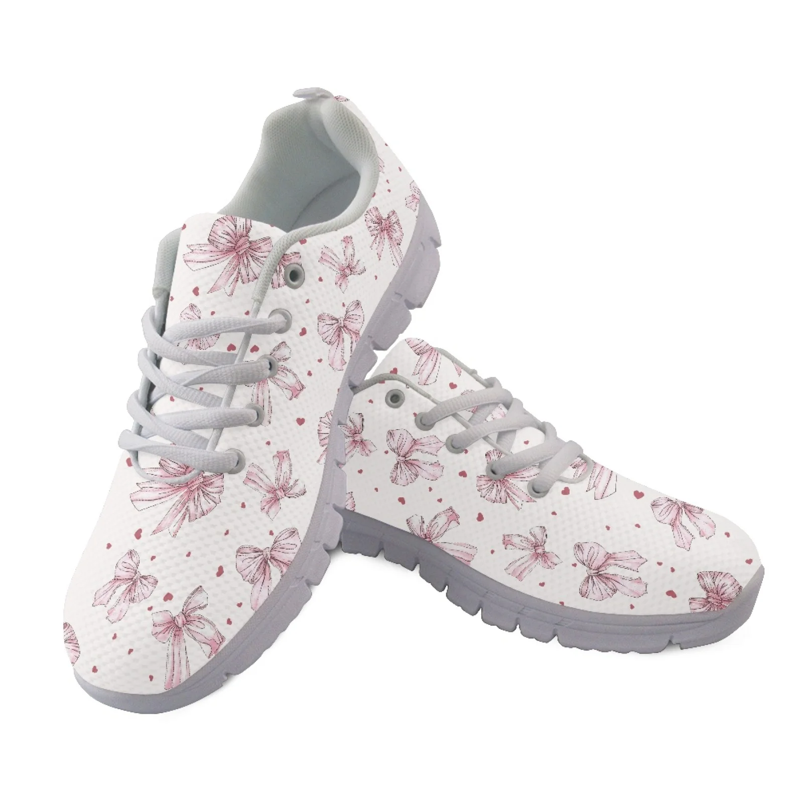 Coloranimal Panda Hearts Mesh & EVA Sole Mens Athletic Sneakers Lace-up Running Shoe for Womens Fashion 2026
