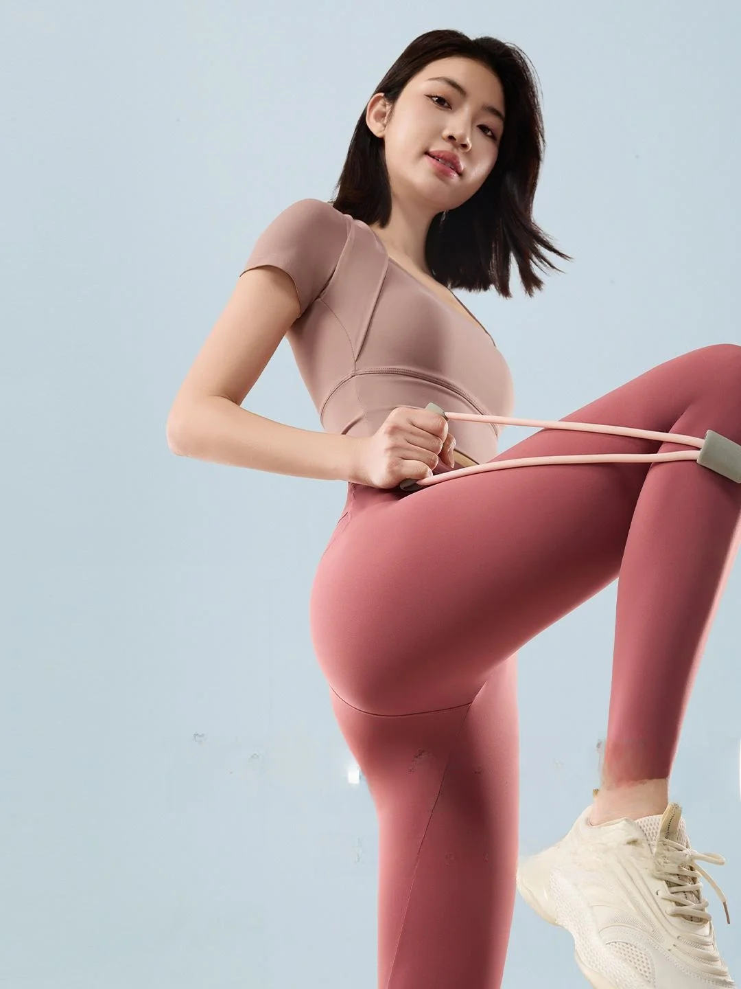 

Женские тонкие облегающие спортивные брюки для йоги, для активного отдыха, базовый слой, укороченные, из полиэфирного волокна