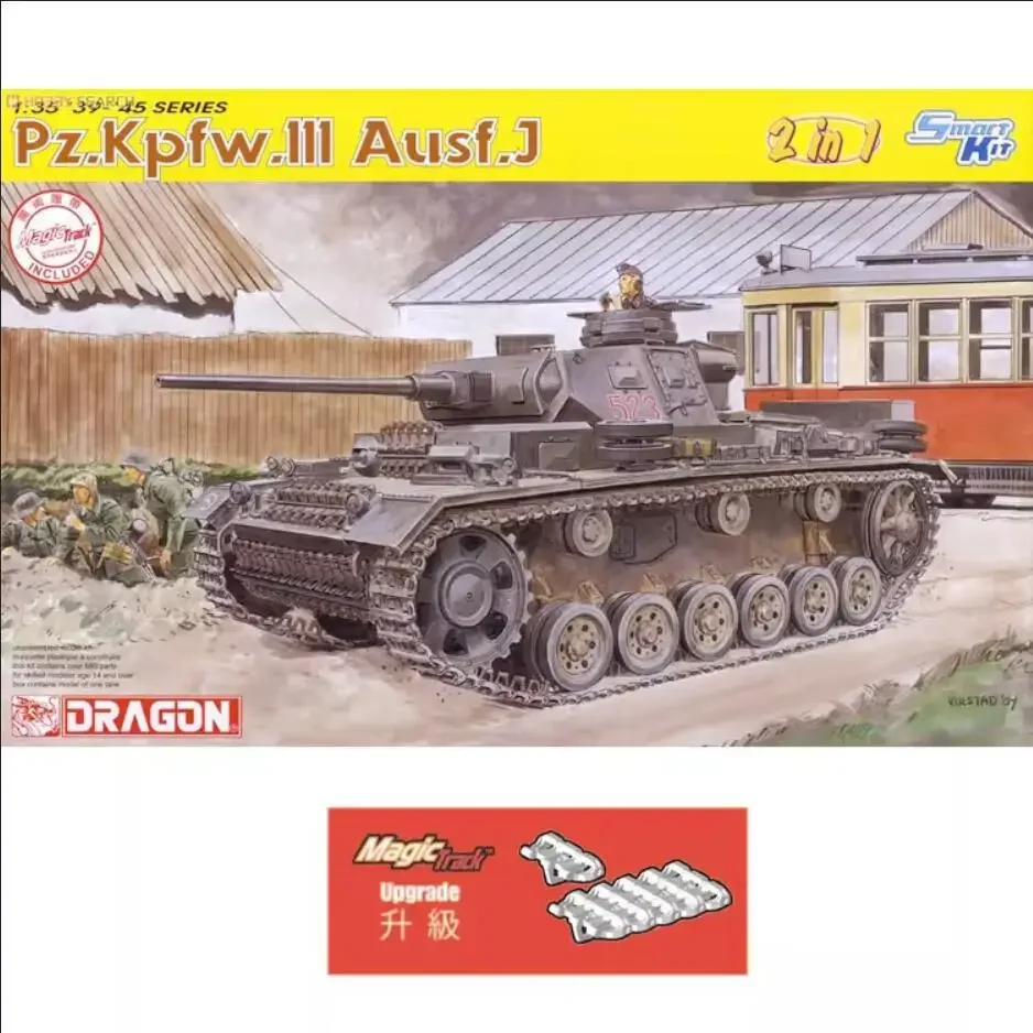 Dragon 6394 1/35 Scale Pz.Kpfw.III Ausf.J (2 in 1) w/ Plastic Model Kit