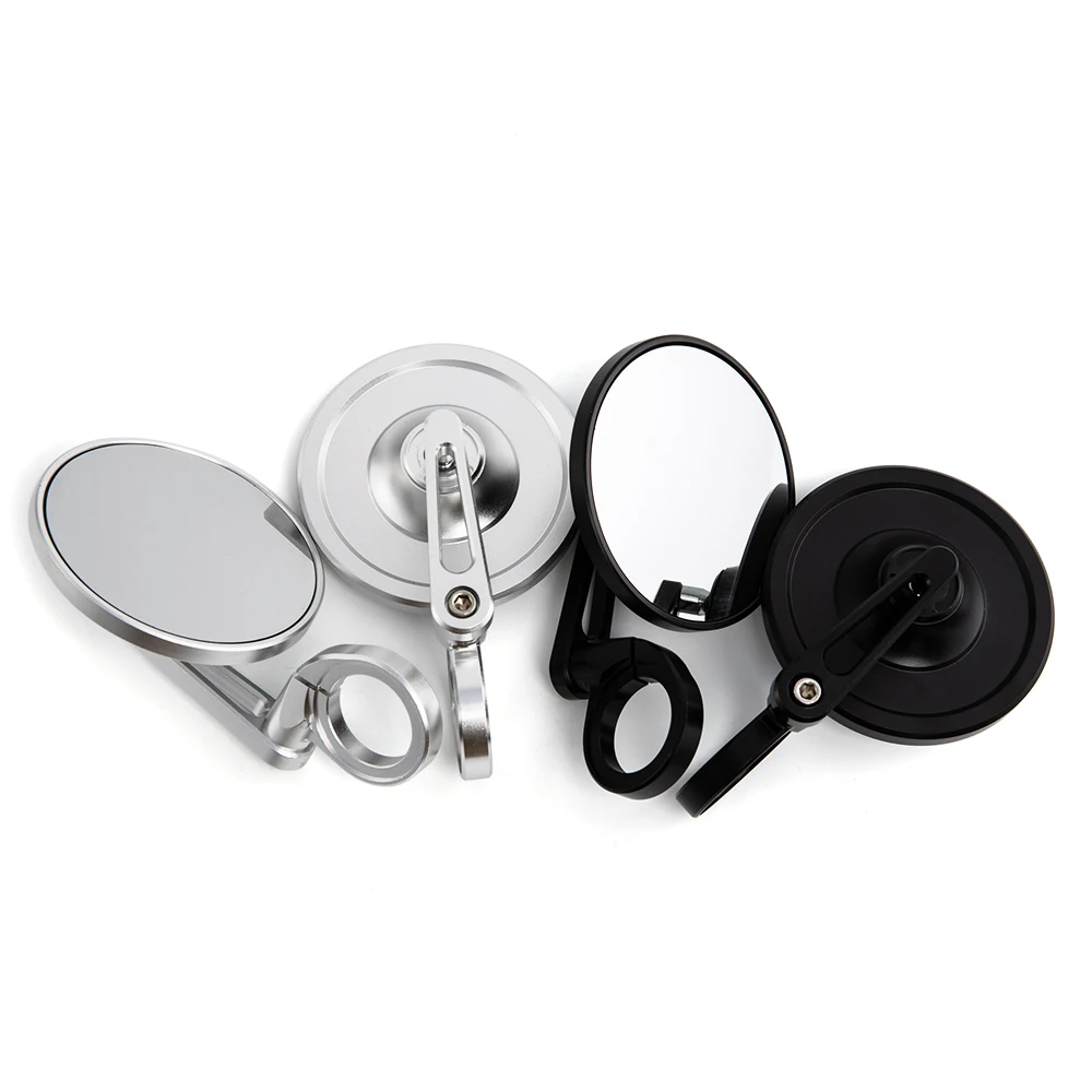 

7/8" 22mm Universal Motorcycle Rear View Mirror Round Chrome CNC Motorcycle Bar End Rearview Side Mirrors Motorbike Accessories