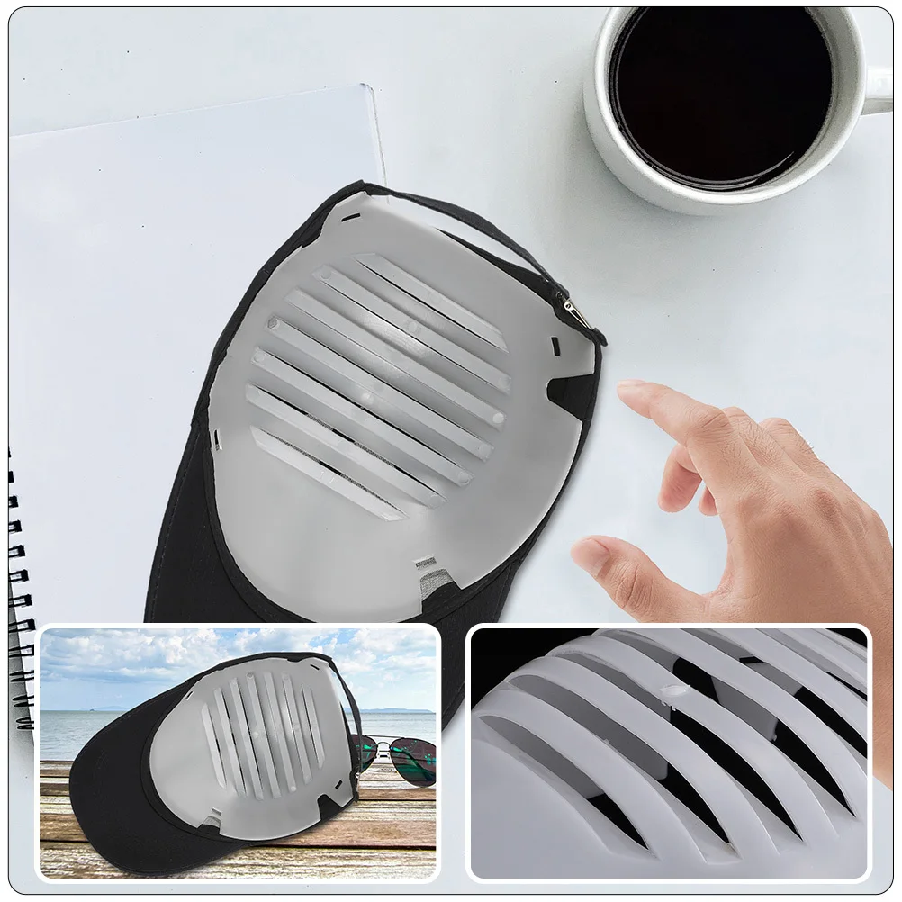 

4Pcs Anti-Collision Hat Liners Lightweight Crash-Proof Insert Shell for Baseball Caps Safety Head Protection Universal Fit