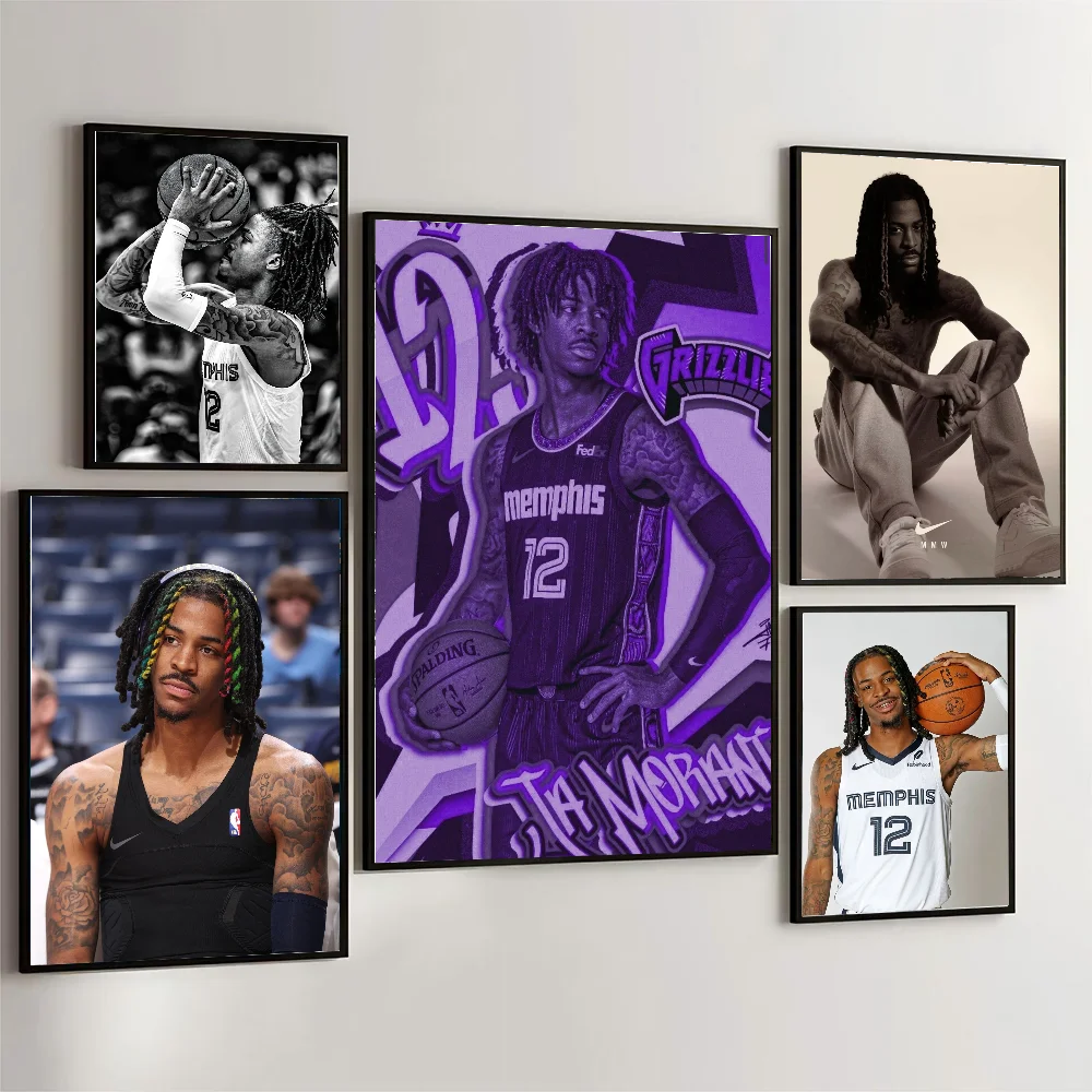 basketball player M-Morant Poster Wall Art Home Decor Room Decor Digital Painting Living Room Restaurant Kitchen Art