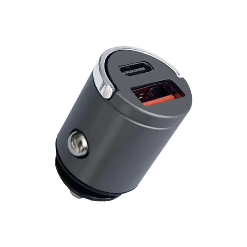 LOYEUANR Mini Car USB Charger Height 31mm Power 200W Hidden Installation Not Protruding  USB+PD for iPhone HUAWEI Mobile Phone