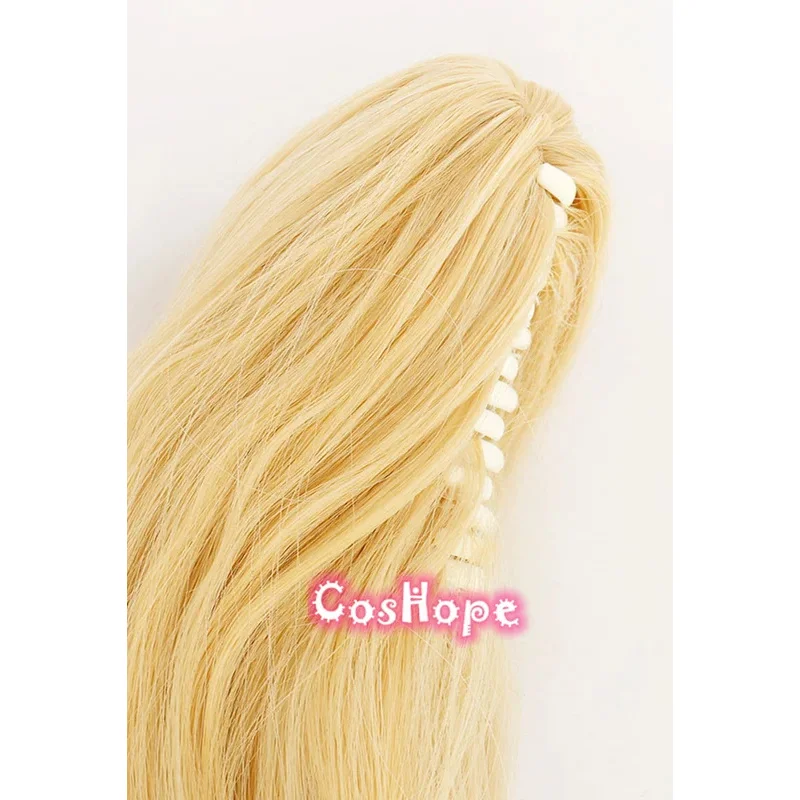 Peluca de Cosplay de Jean para mujer, peluca dorada clara de 40cm, pelucas de Cosplay de Anime, pelucas sintéticas resistentes al calor