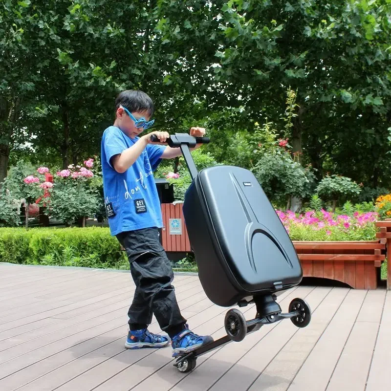 Internet celebrity scooter luggage, student suitcase, 20 inch boarding case, men's and women's sharp turns