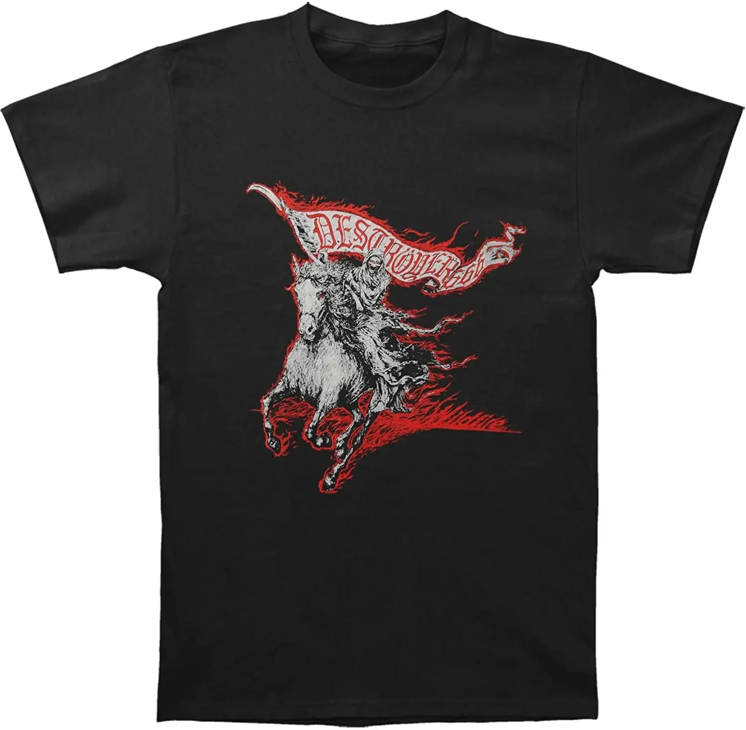 Destroyer 666 Grim Reaper Wildfire T-Shirt. Premium Cotton Short Sleeve O-Neck Mens T Shirt New S-3XL