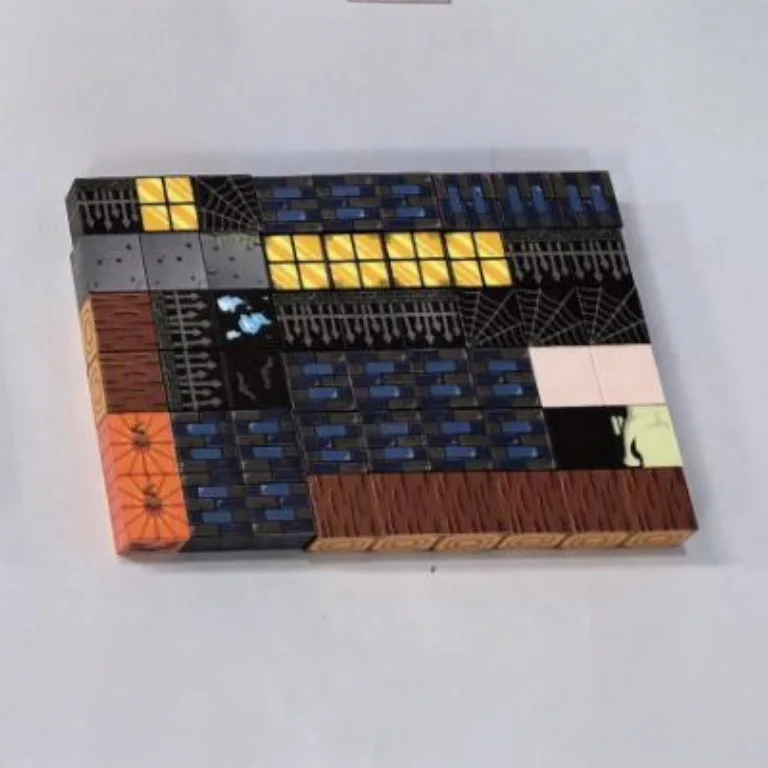 Bloc de construction carré magnétique pour Halloween, jouet à assembler, puzzle magnétique pour garçon, jouets éducatifs pour enfants