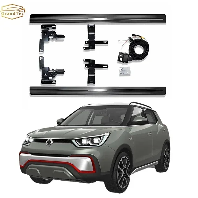 

Universal Automatic 4x4 Car Side Step Running Board Exterior Accessories Aluminum Alloy Side Pedal For Ssangyong XIV-Adventure