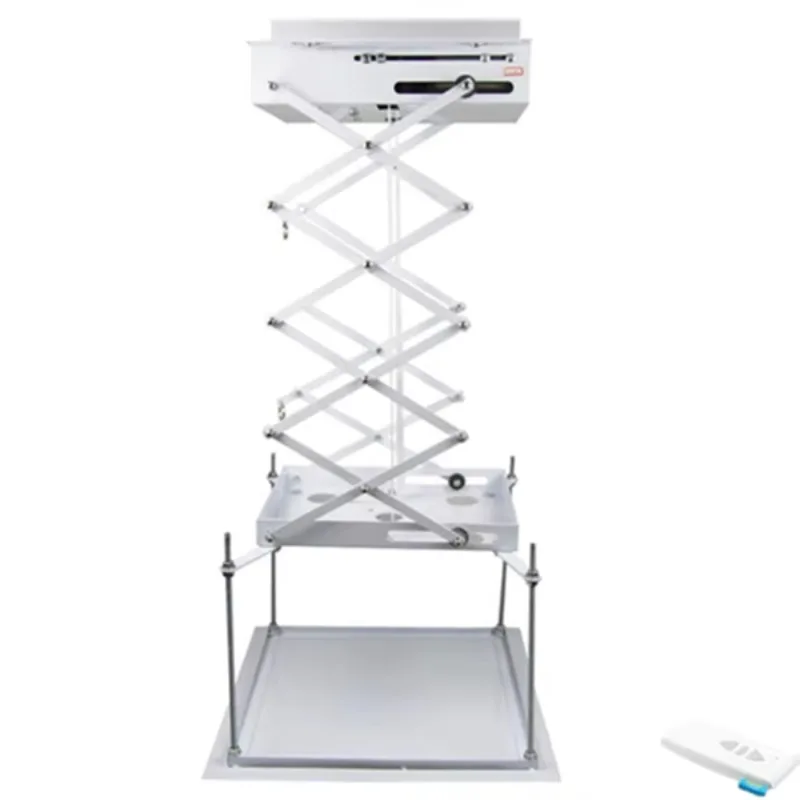 Adjustable Remote Ceiling Lift Tile Projector Mount Projector Holder Embedded Hidden Bracket Projector Lift Scissor Mounts