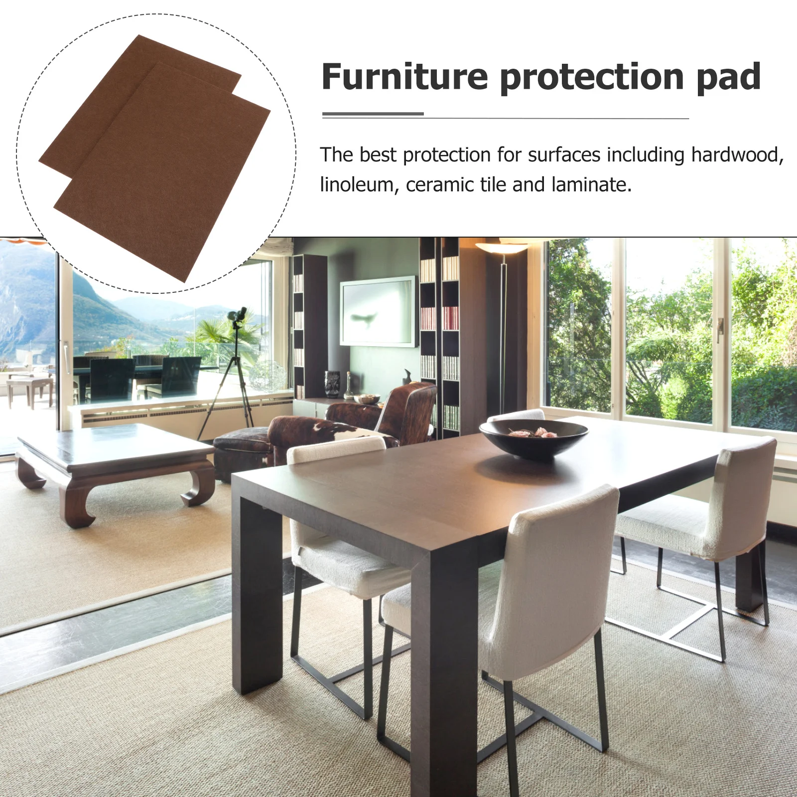 

4Pcs Anti-Skid Furniture Protection Pads Chair Stickers Table Leg Protectors Floor Protector Mats for Furniture Protection