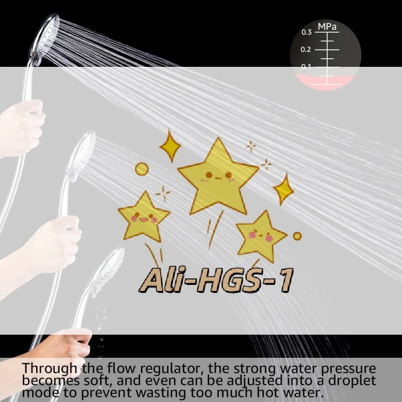 

Водосберегающий клапан регулирования расхода душа, регулируемый ограничитель для оптимального давления и нижнего счетчика воды