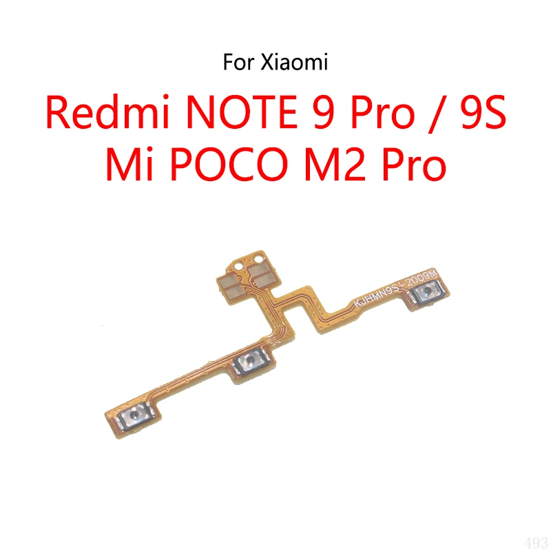 Kabel Flex On / Off saklar Volume tombol daya, untuk Xiaomi Redmi NOTE 9 Pro 9S / Mi POCO M2 Pro Pocophone