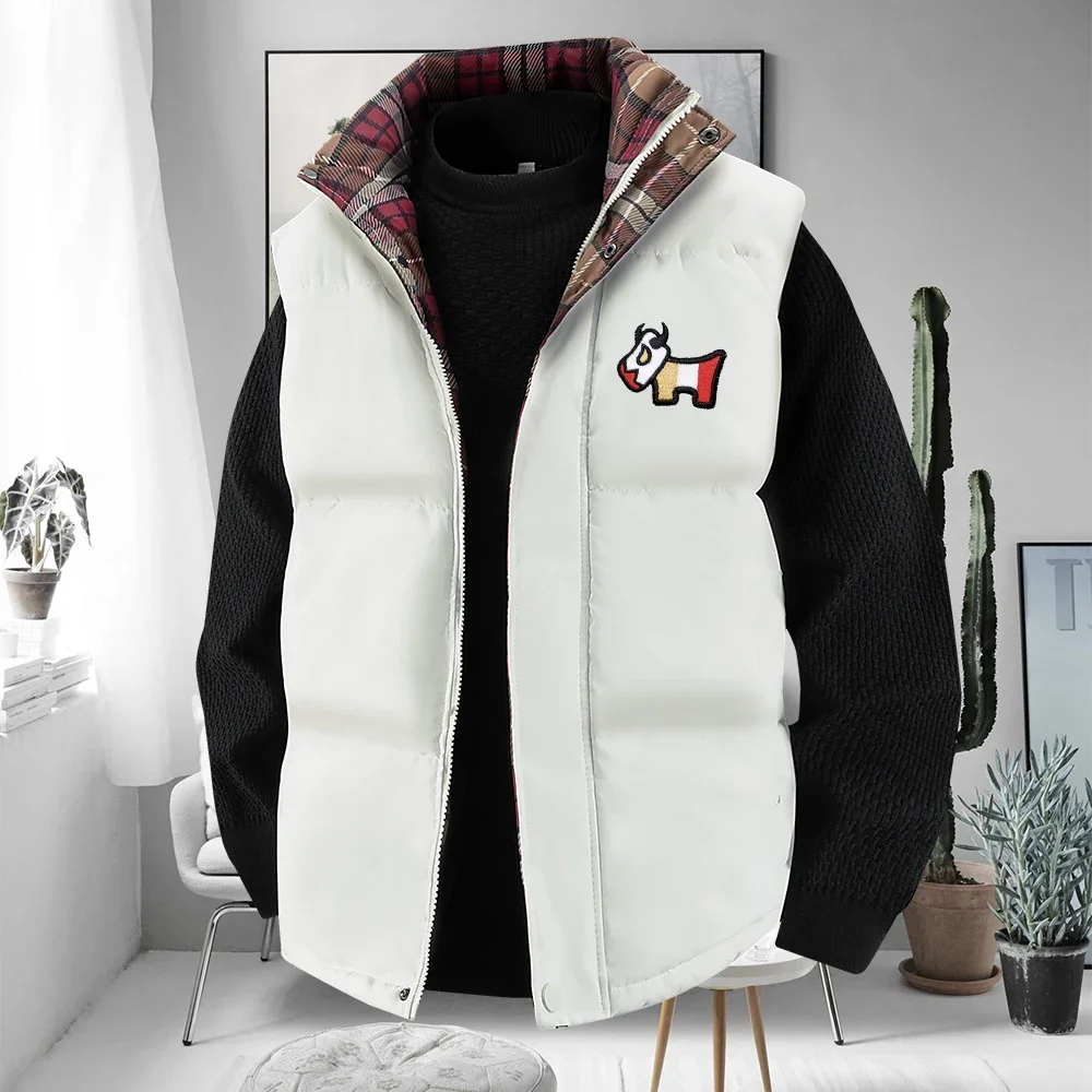 New Brand Vest Thick Warm Windproof Simple And Elegant Fit Audi Warmth And Style Fleece Vest for Casual Wear