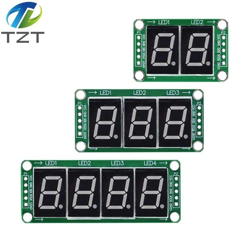 1/3PCS Static Drive 2 3 4 Segment Digital tube LED display module 2 digital 74HC595 tube 100% New original For arduino