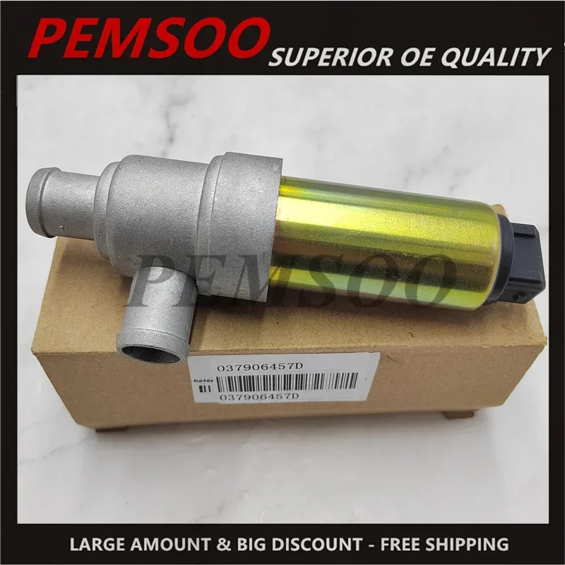 1PCS Fuel Injection Idle Air Control Valve IACV For VW Corrado Golf Jetta Passat Audi 80 Seat Ibiza 037906457D 037906457C