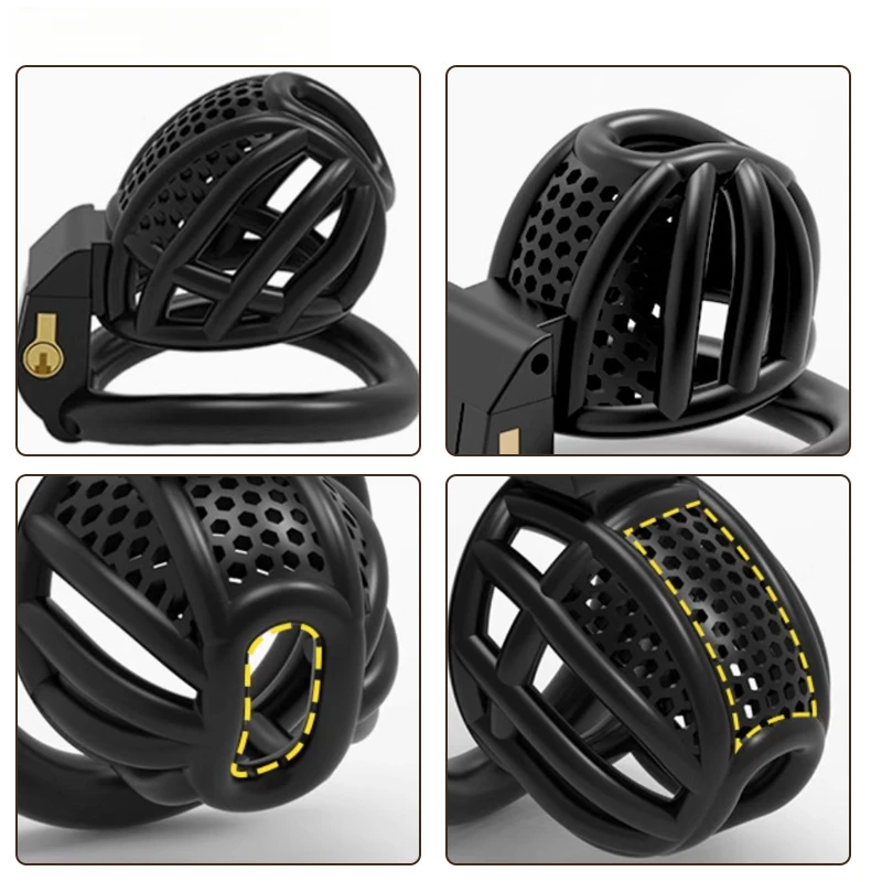 الوحش المتعثرة أمازون التجارة الخارجية HivesmSexy الرجال العسل العفة قفل قفص الطيور CBChastity قفل التدريب الامتناع عن ممارسة الرياضة