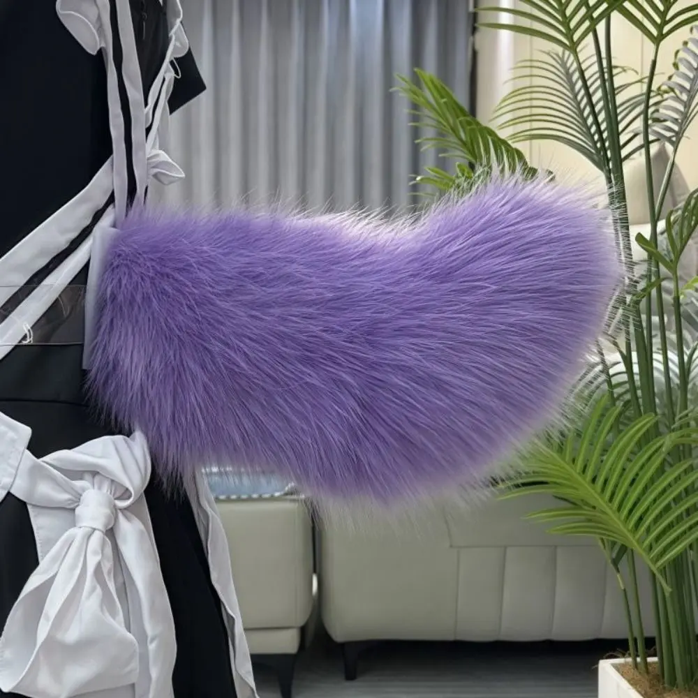 Transparent Belt Electric Furry Tail Realistic Furry Movable Tail Cosplay Tail Remote Moving & Shaking Adjustable Cat Tail
