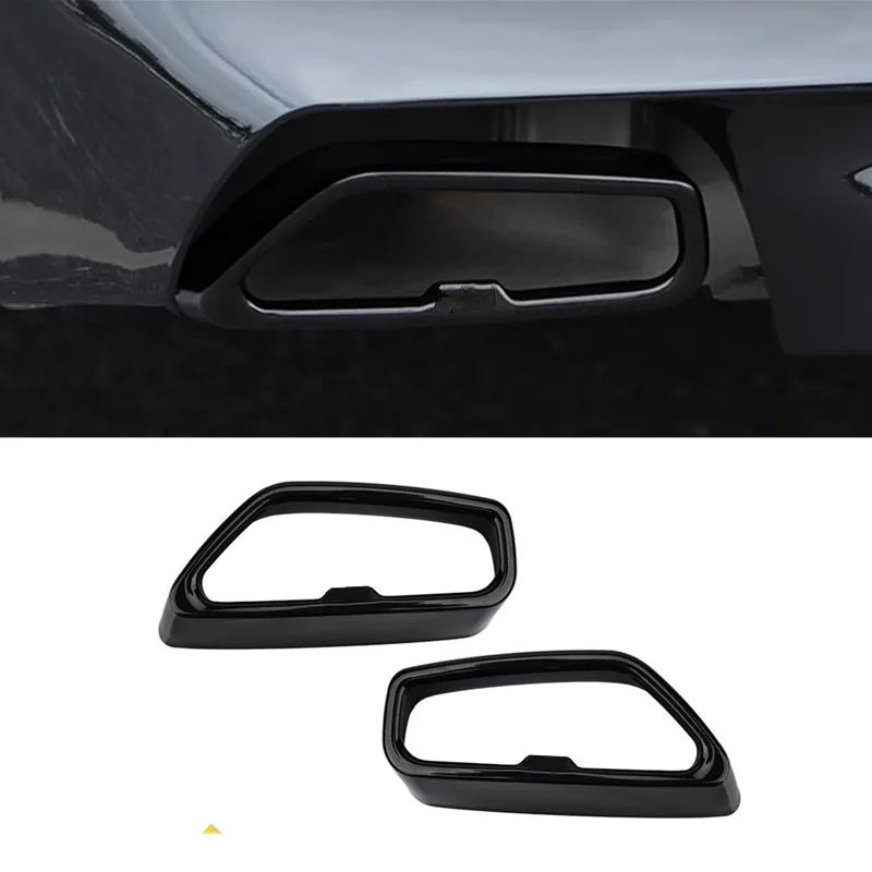 

Car Stickers Turning Tail Throat Exhaust systems Pipe Muffler Tips Cover For BMW 5 series G30 2018-2023 Auto Accessories