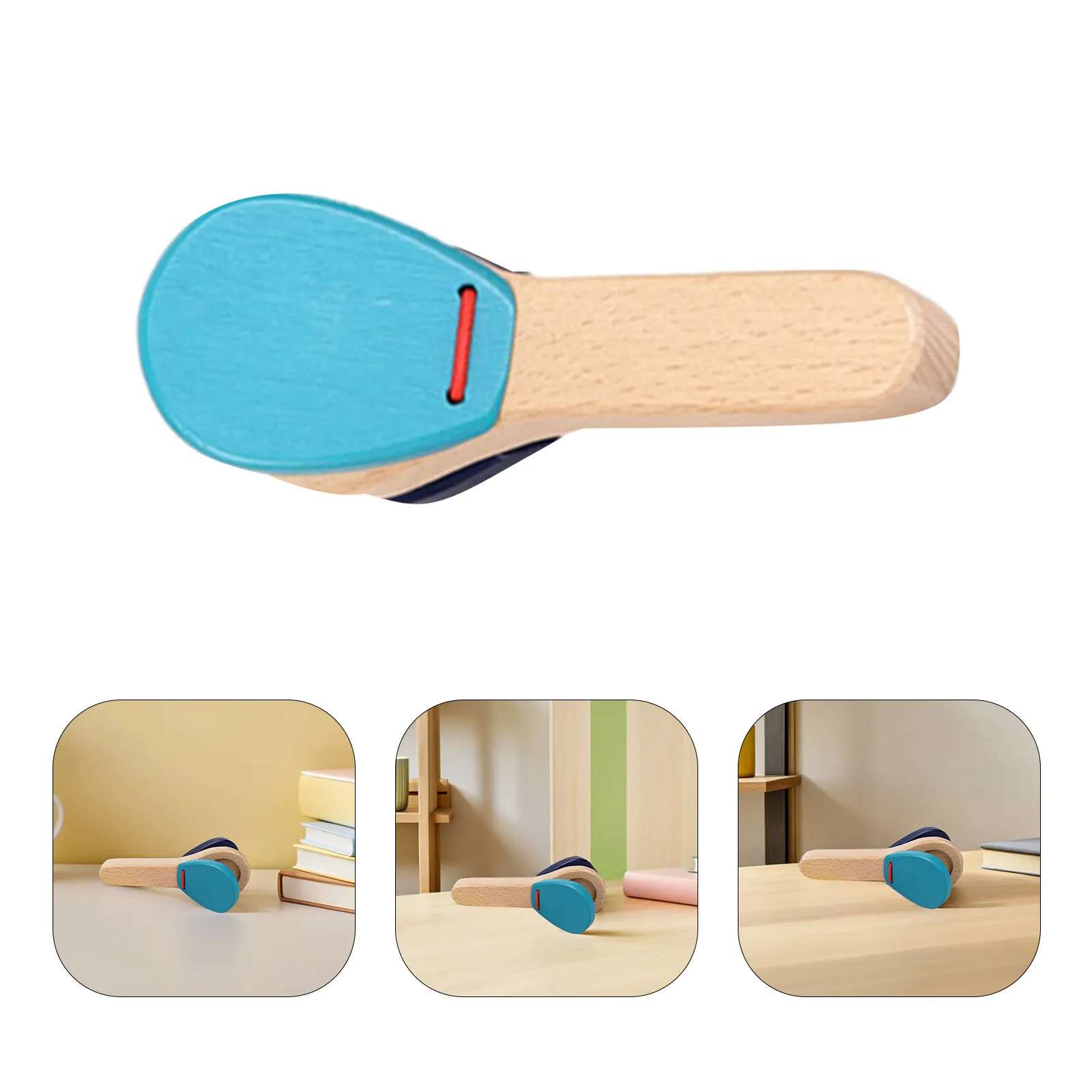 Wooden Random Color Lightweight Wooden Musical For Music Education Christmas Stocking Stuffers Castanet Clapper