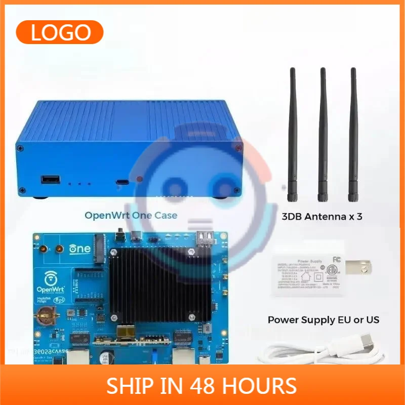 Banana Pi OpenWrt One Smart Router 1GB DDR4 RAM 2.5GbE RJ45 Gigabit Ethernet 256MiB SPI NAND MT7981B Open Source