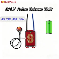 Daly Smart BMS para LiFePO4 Li-Ion LTO NMC 40A 60A 4s 8s 10s 12s 16s 24s con Balance Activo y Bluetooth Integrado