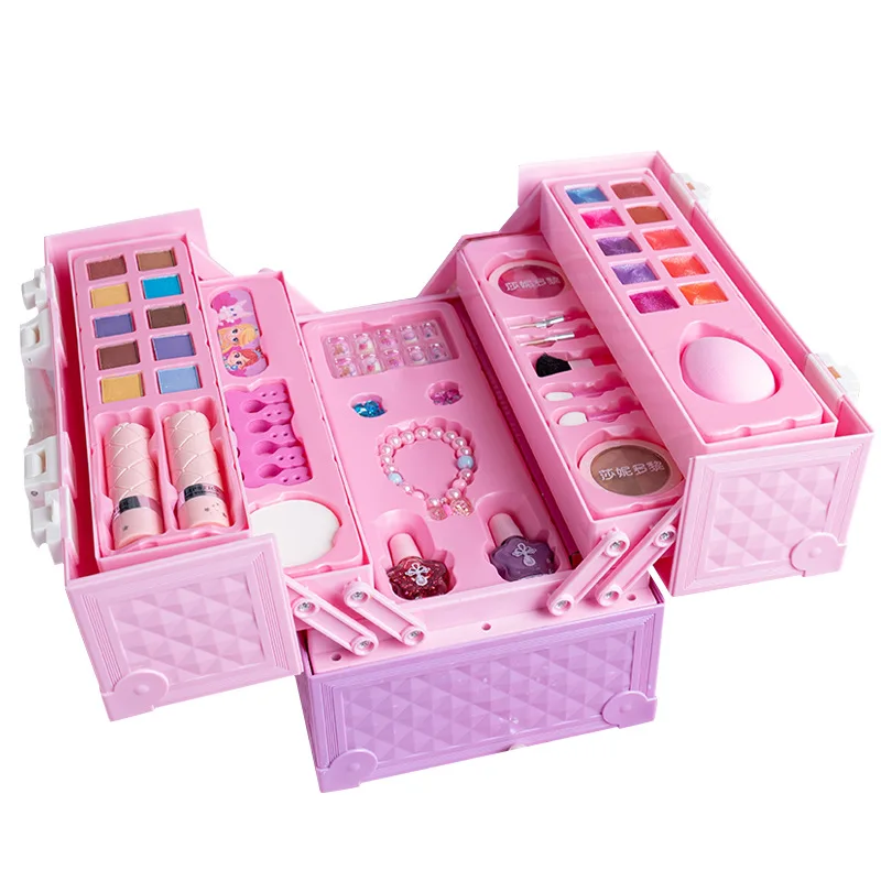 Shani duoli conjunto de cosméticos infantis, casa de brincar, brinquedos, não-tóxico, autêntico, princesa, caixa de maquiagem, esmalte, presente de aniversário para meninas