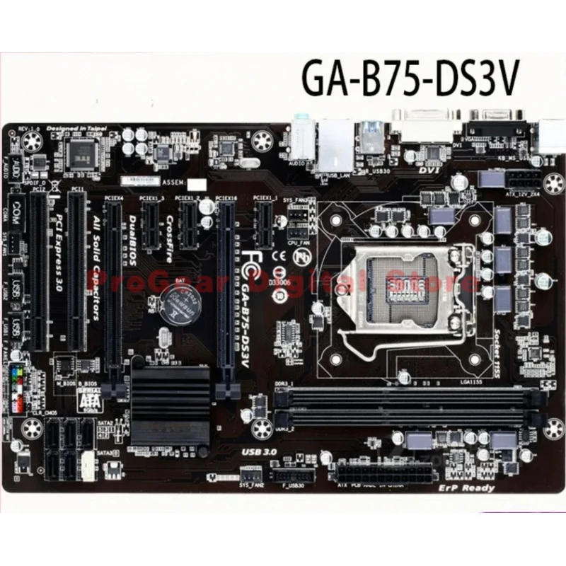 

Подходит для материнских плат GIGABYTE GA-B75-DS3V / B75-D3V LGA1155 ATX DDR3, поддерживает процессоры Intel 2-го/3-го поколения.