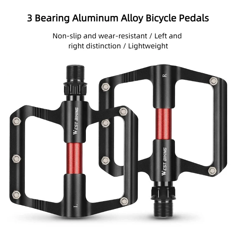 

Ultralight Bicycle Pedals Aluminum Alloy Non-slip Bike Pedal Sealed Bearing Bicycle Flat Pedal For MTB Road Bike