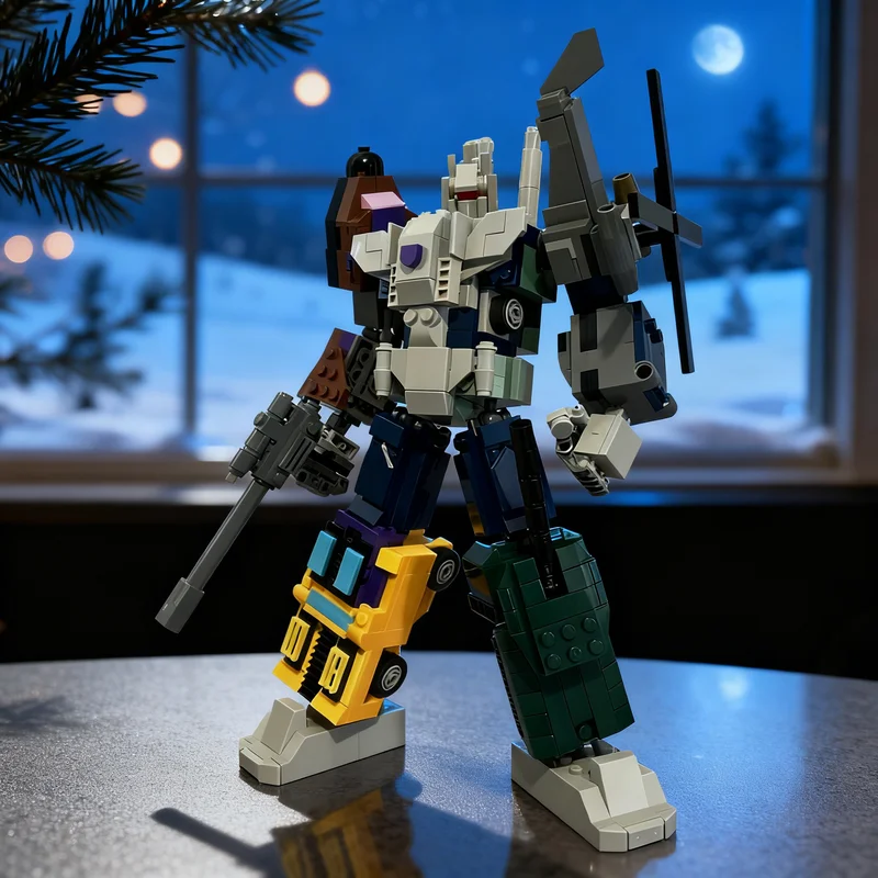 

728 шт. MOC TF Bruticus модель строительные блоки сборка DIY Рождественский подарок строительная игрушка творческая идея детский кирпич образование