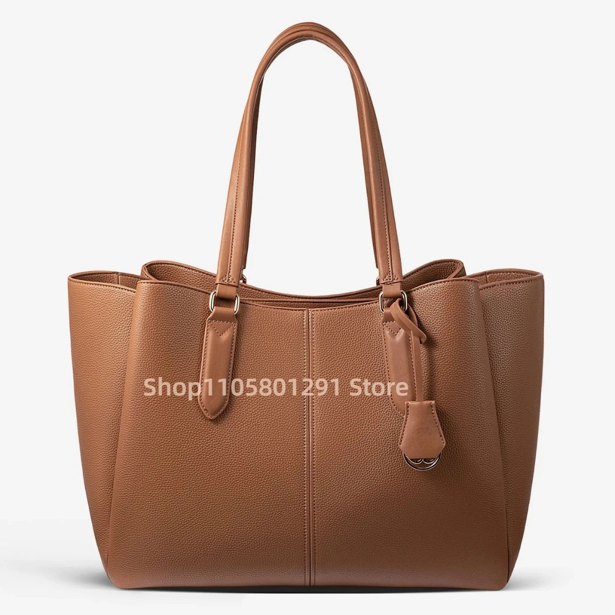 Vintage PU Leather Tote Handbag For Women Large Capacity Shoulder Bag, Spacious Work Shopping Purse Fits Laptop Notebook