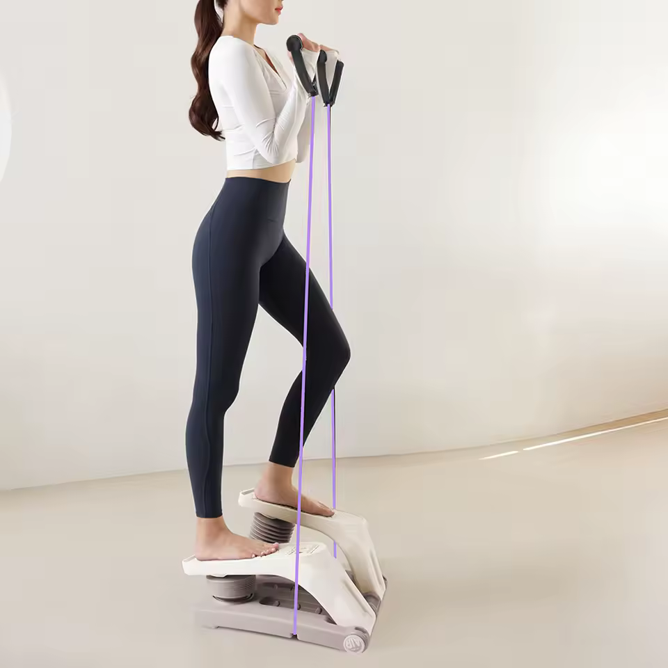 에어 스텝퍼 운동 모습