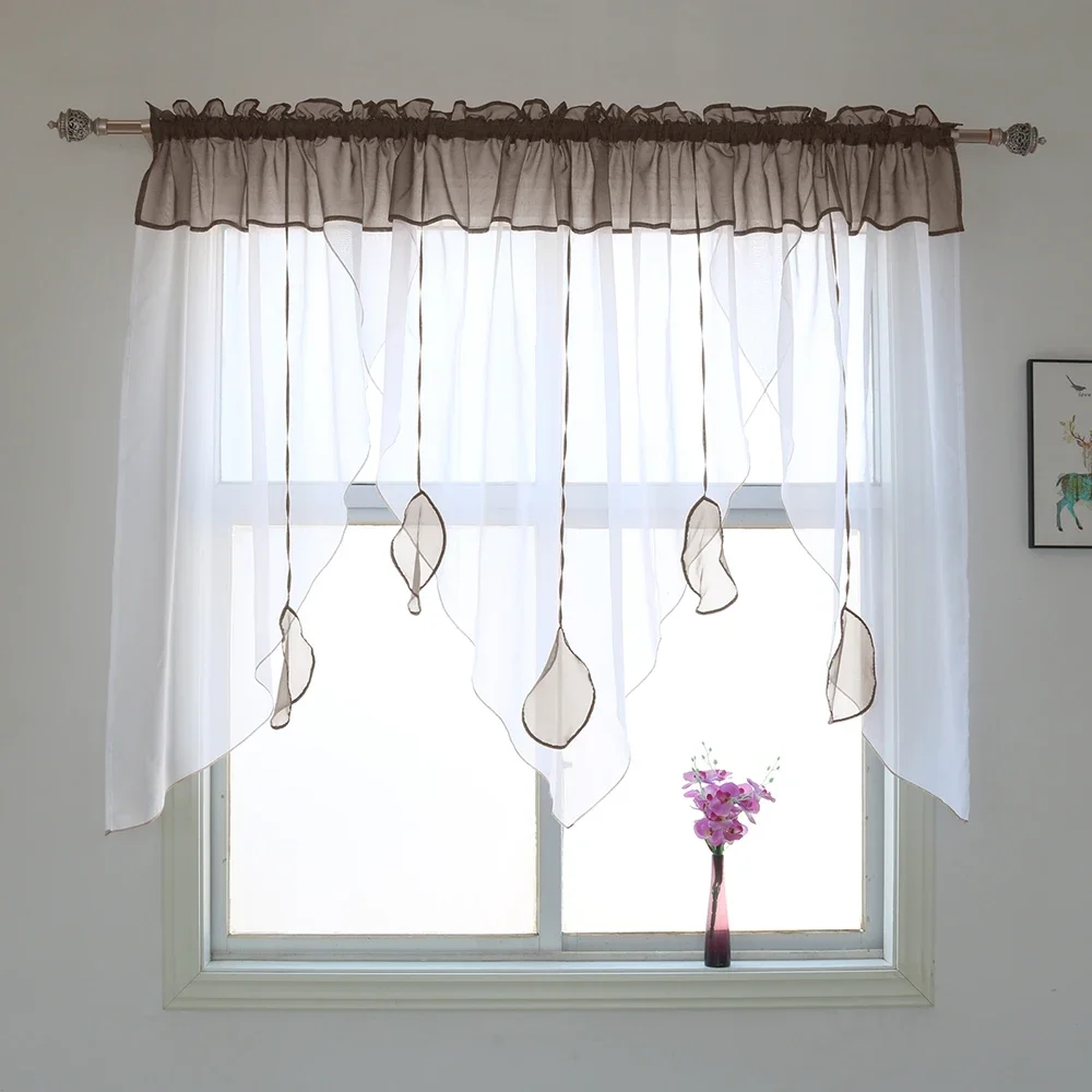 

Fashion Pendant Valance Design Window Curtain for Kitchen Balcony Living Room 1PCS