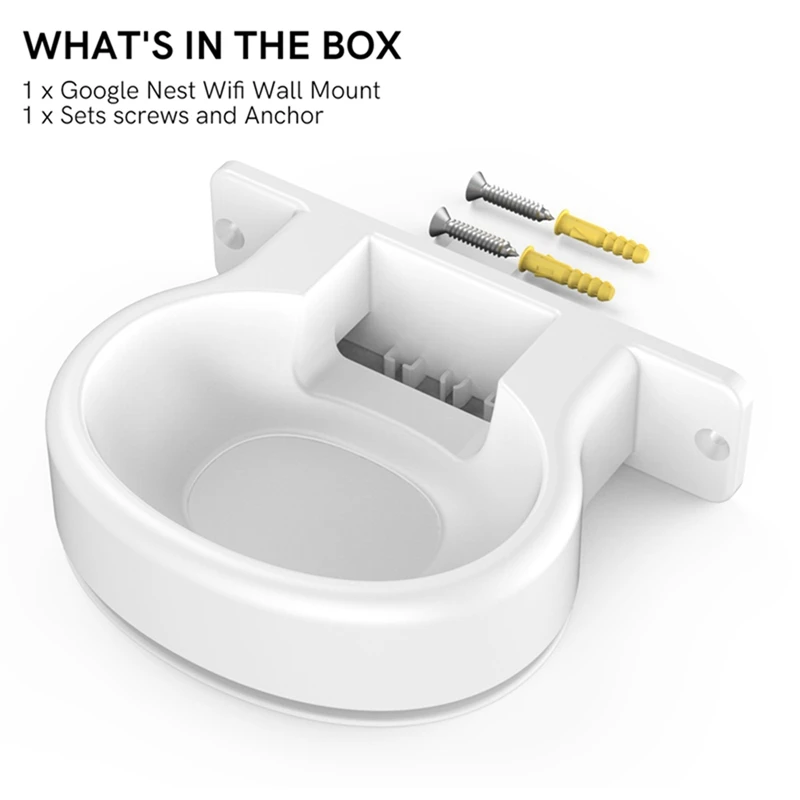 Hot TTKK For Google Nest Wifi Pro Wall Mounting Bracket Intelligent Speaker Wall Storage Bracket Base, 3 PCS