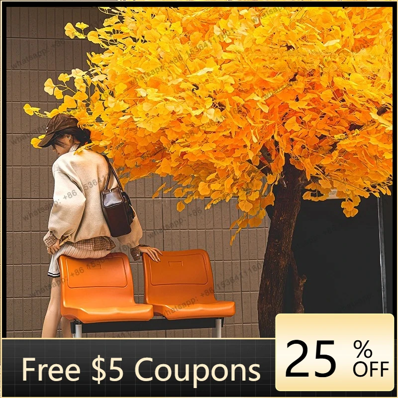 

D28 Simulation ginkgo tree large fake tree landscaping indoor simulation tree landscape bionic green plant floor decoration