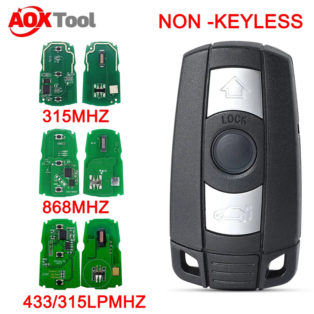 Non-Keyless BMW Key 315/315LP/433/868Mhz for BMW CAS3 key aftermarket BMW KEY BMW remote KR55WK49186 KR55WK49127 KR55WK49123