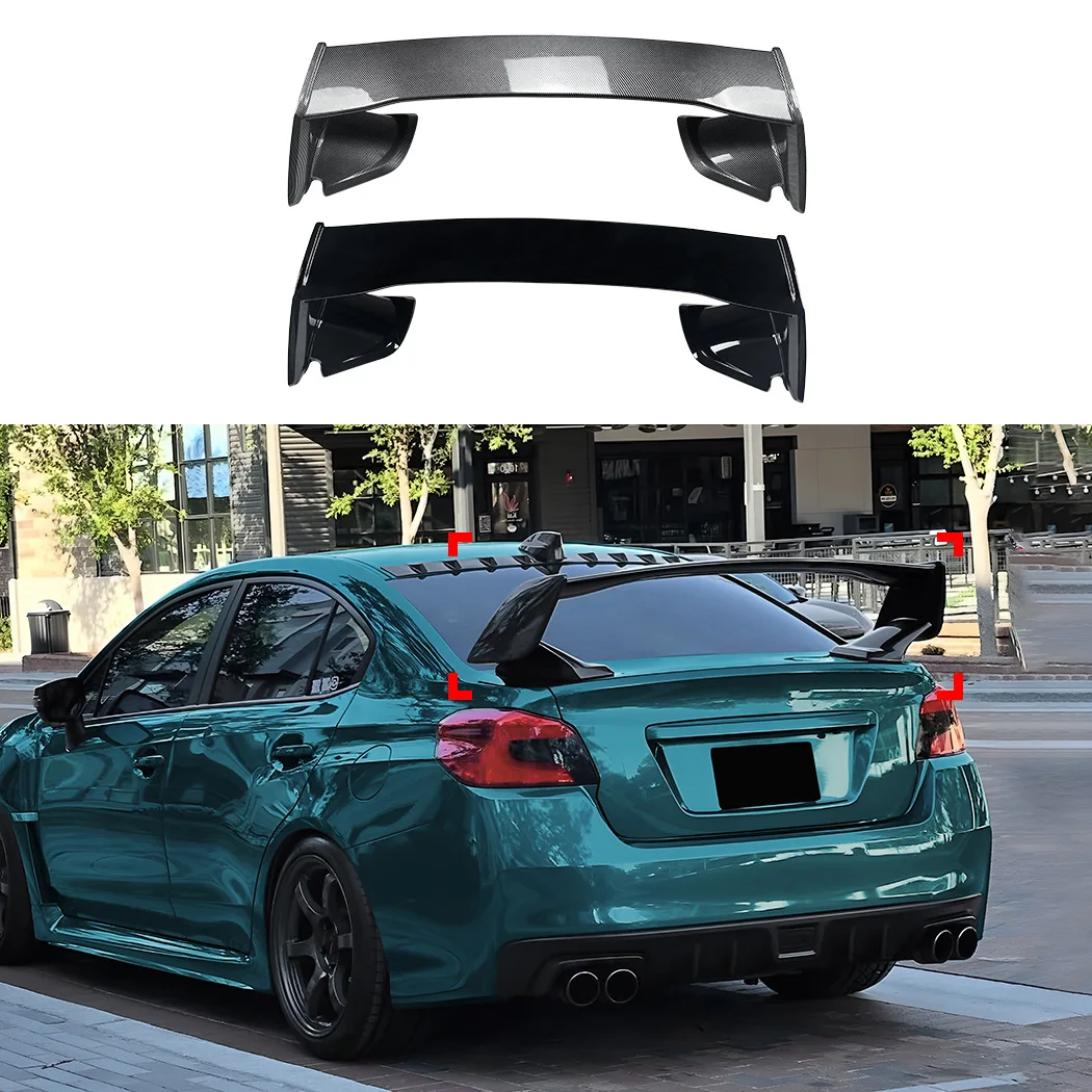 

For Subaru WRX STI VA 2015-2021 Glossy black Rear Spoiler Trunk Wing