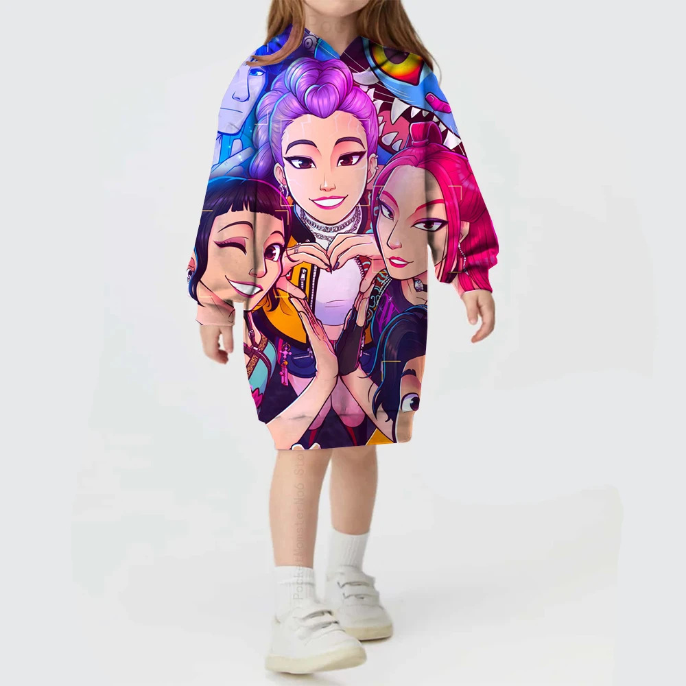 

Y2k Sweatshirts Dress Kpop Demon Hunters Hoodie Coat Children Clothes Kid Girl Boy Sweatshirt Hoody Baby Casual Top