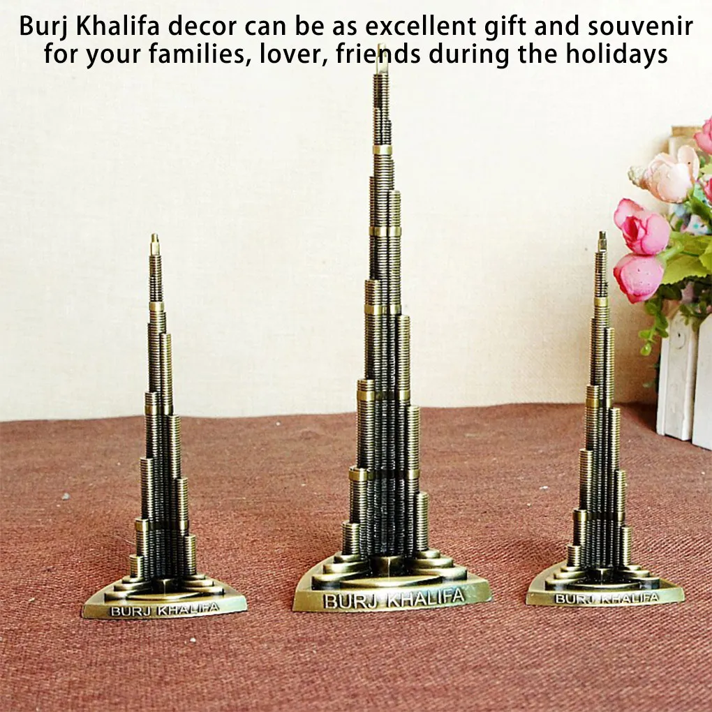 Burj Khalifa Dubai Worlds Tallest Building Architecture Model Decoration