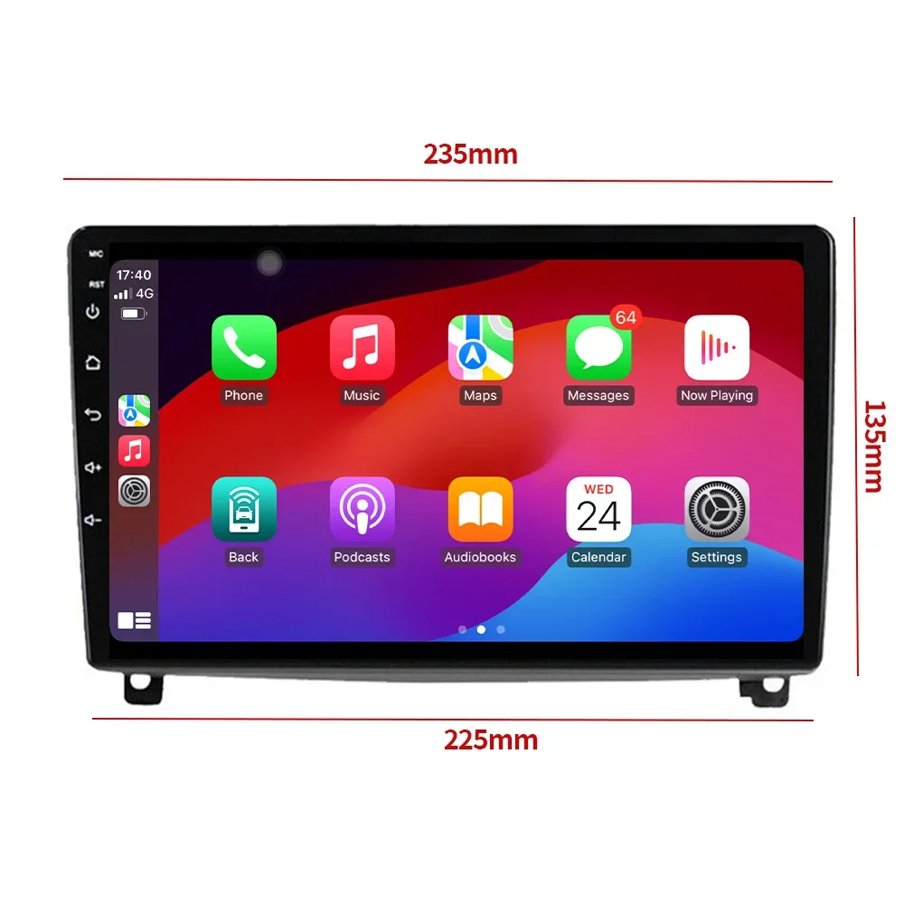 Radio Multimedia Navigation Android14 For Peugeot 407 1 2004- 2011 Wireless Carplay Stereo Screen Car