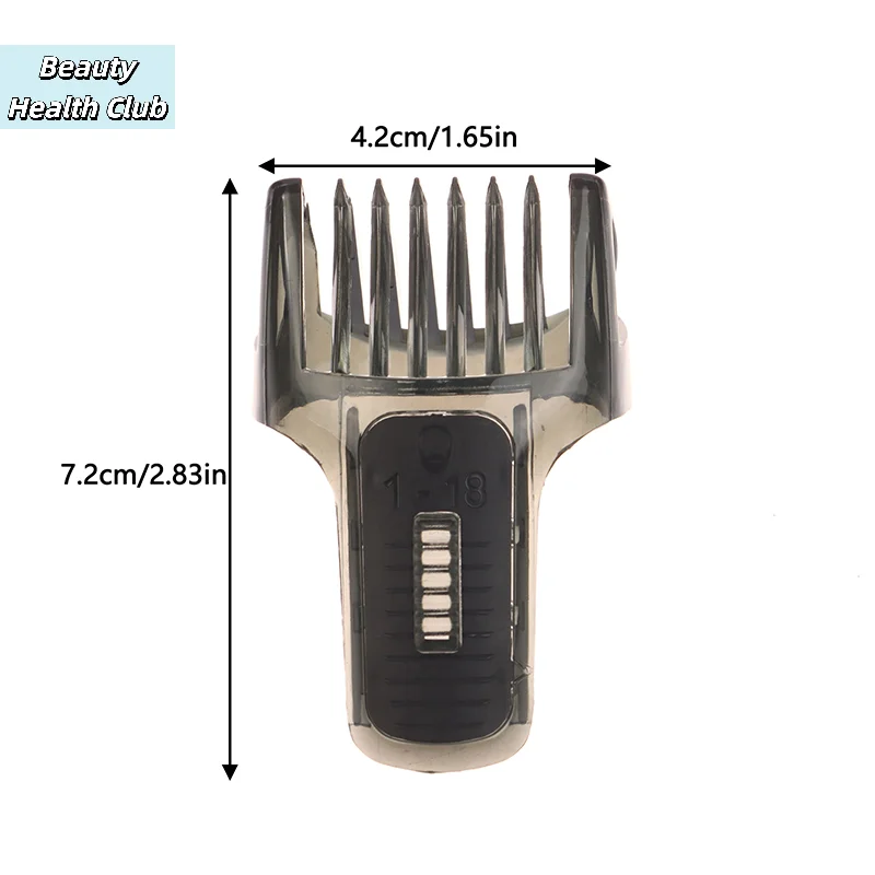 

【1PC 1-18mm Razor Hair Clipper Comb For Ph QG3330 3386 3394 3371 3396 3398 Length Fixer Shaver Parts】