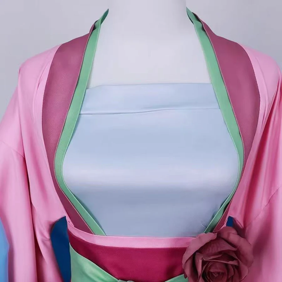 

The Apothecary Diaries Maomao Cosplay Costume Pink Dress Mao Mao Wig Necklace Earrings Women Hanfu Anime Cosplay Halloween Suits
