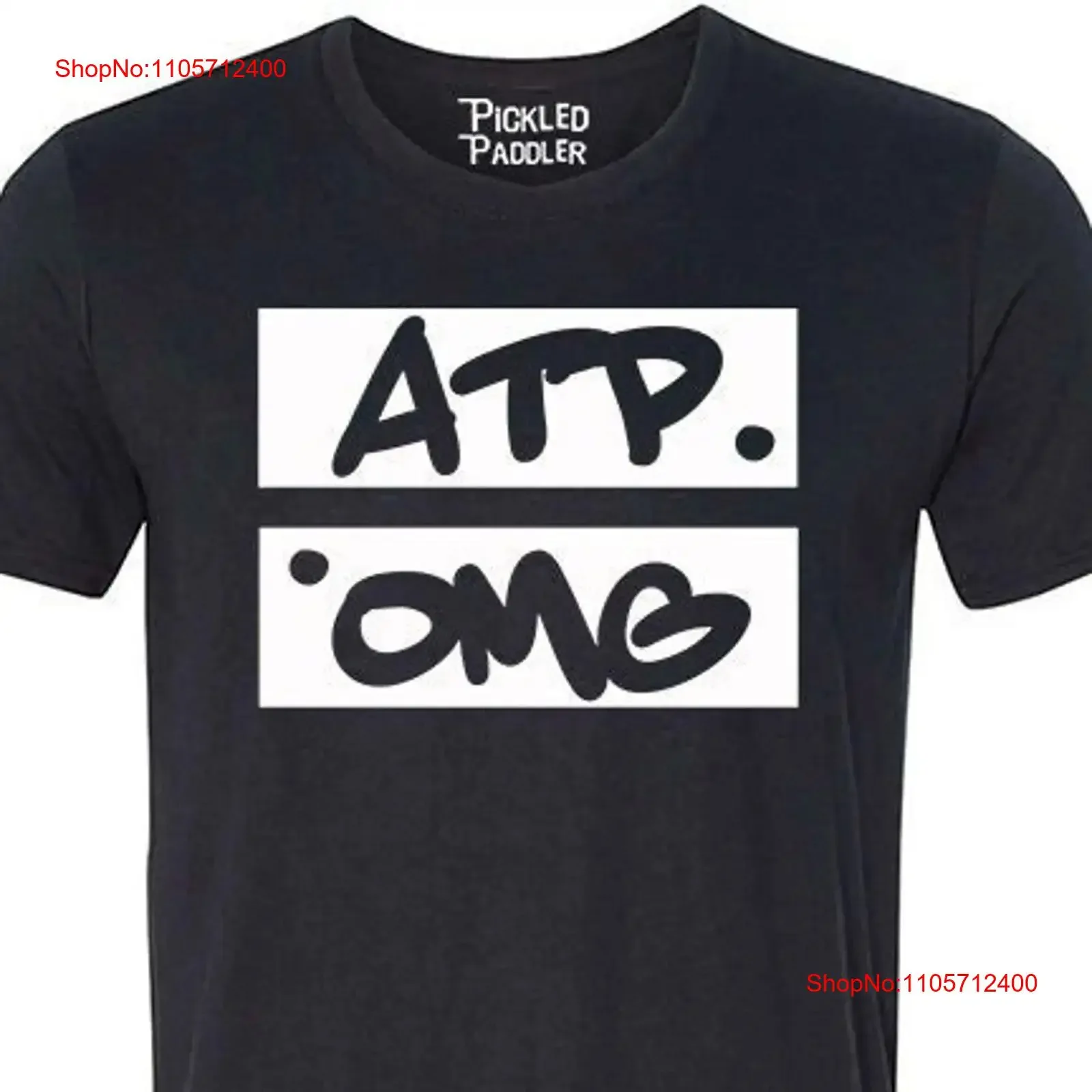 Performance Quality Soft Wicking ATP OMG Pickleball T shirt Men's vintage Washed streetwear Slightly Breathable Stretched