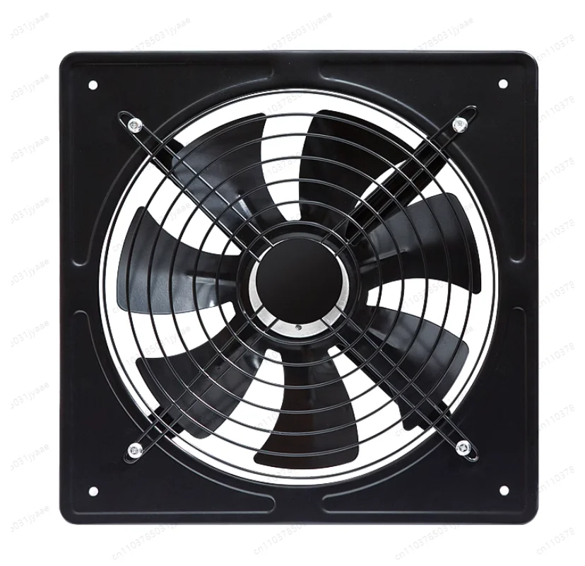 

10-дюймовый металлический вытяжной вентилятор, высокоскоростной вытяжной вентилятор для окон, кухонный вентилятор, осевой промышленный настенный вентилятор 220 В