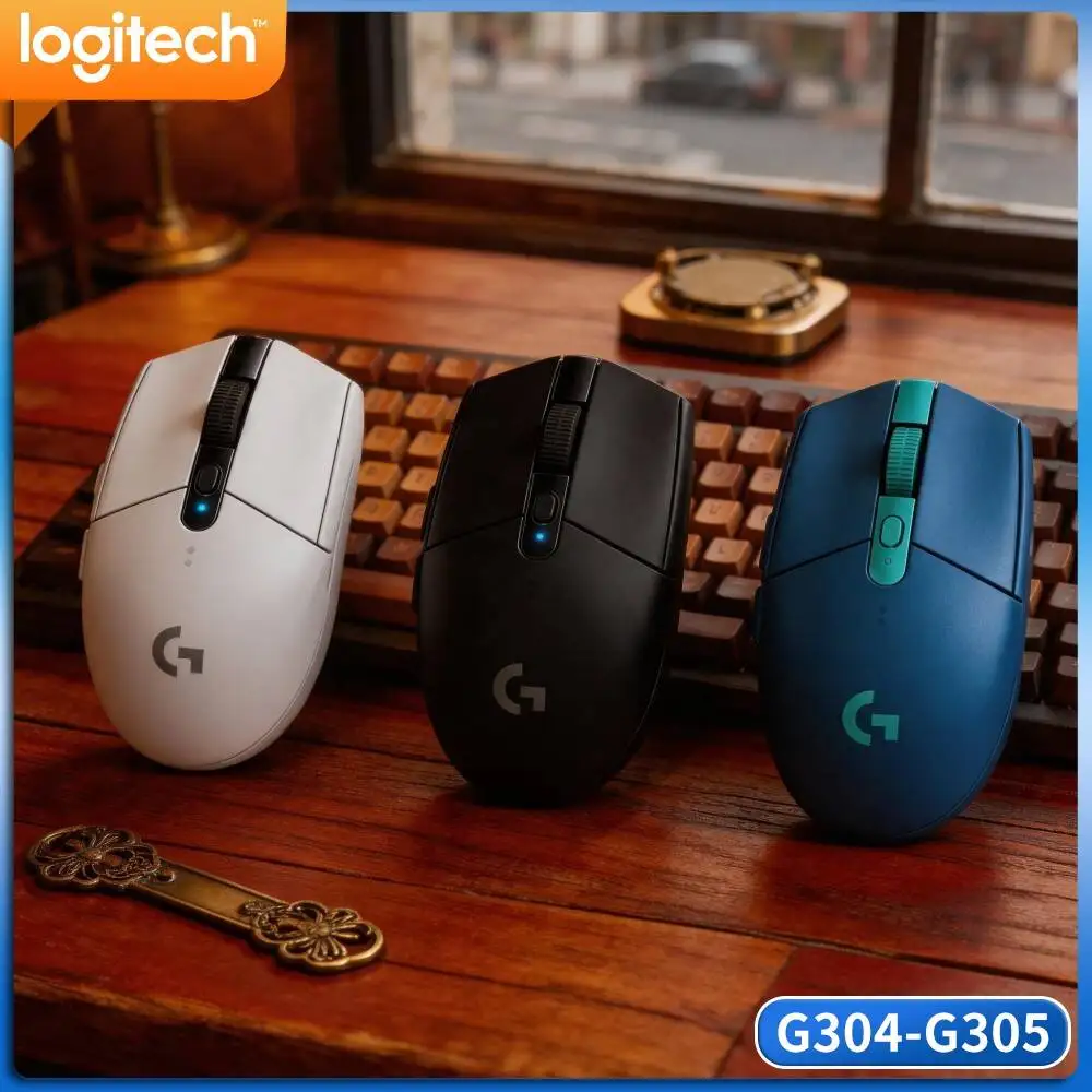 Logitech G305 LIGHTSPEED Tournament Ready Mice,HERO 12000 DPI,6 Custom Keys,250H Battery Endurance,Work On PC And Mac