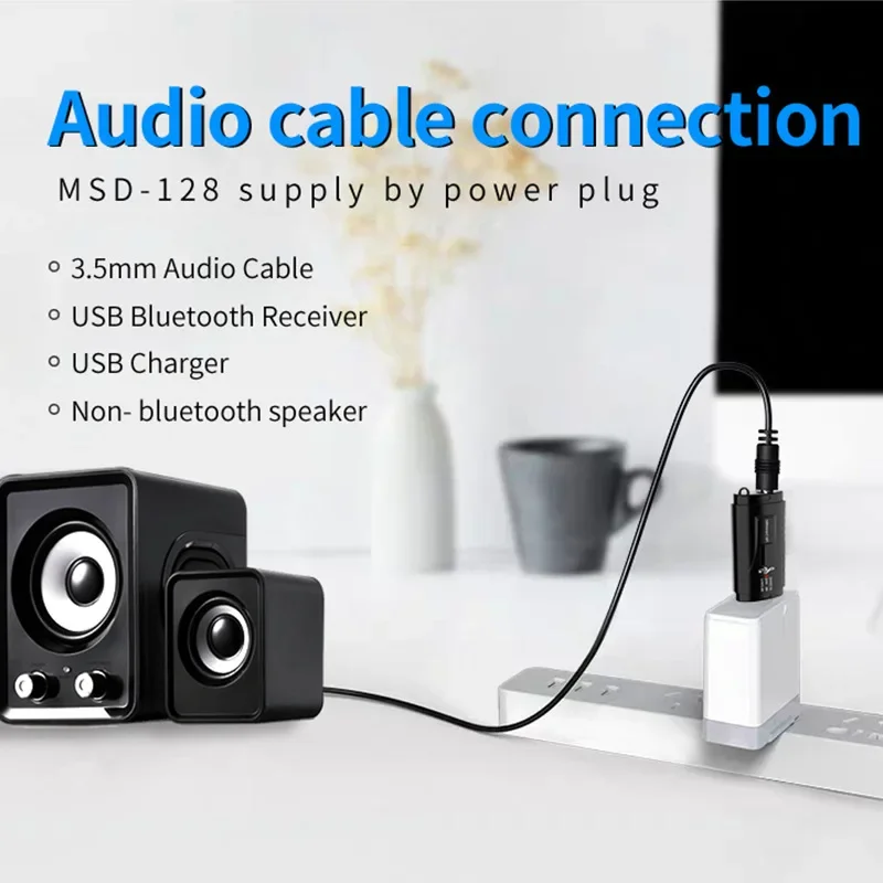 In 1 FM Transmitter Car Bluetooth-compatible 5.0 Receiver USB Modulator Portable 3.5mm AUX Audio Music Player Call Adapter