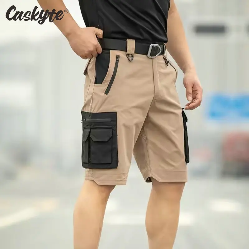 caskyte-メンズ-サイクリングショーツ-速乾-軽量-多ポケット-ミリタリースタイル-ハイキング-釣り-キャンプ-作業-夏のアウトドア用