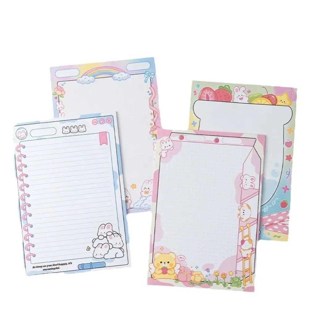 Fashion B5 Cartoon Memo Pad Rabbit Pandan Planner Stickers Thicken Morandi Writing Notepad Student