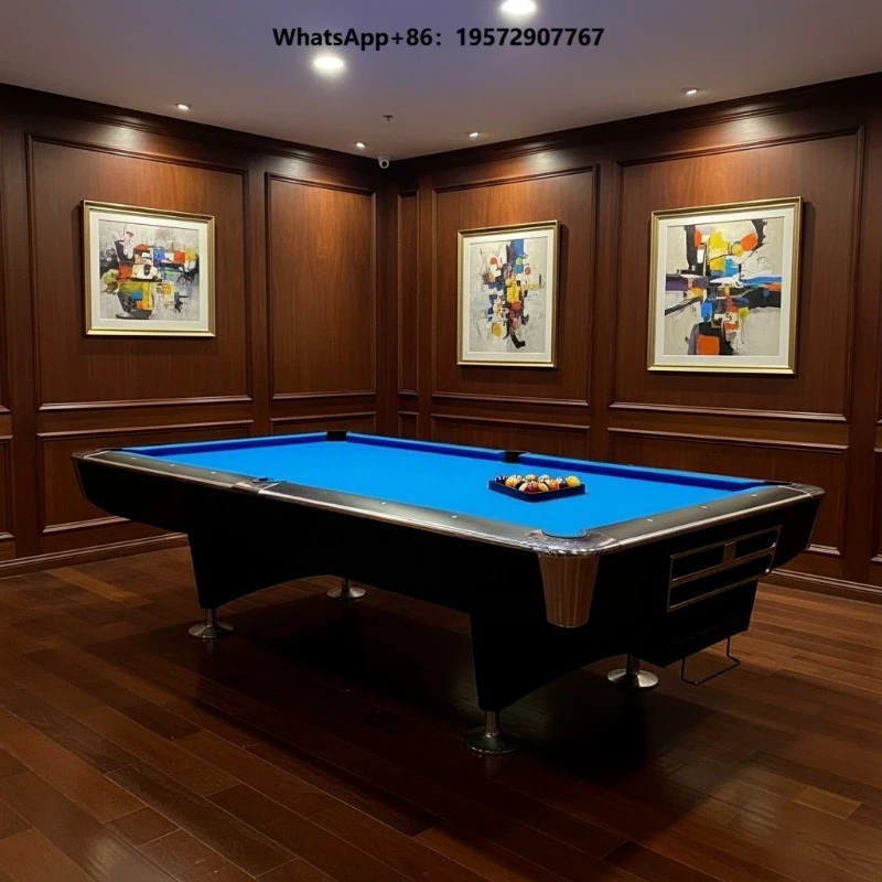 Wholesale Low Price Premium Slate 9 Billiards Table Professional Club Commercial Wooden Billiards Table 9 Feet
