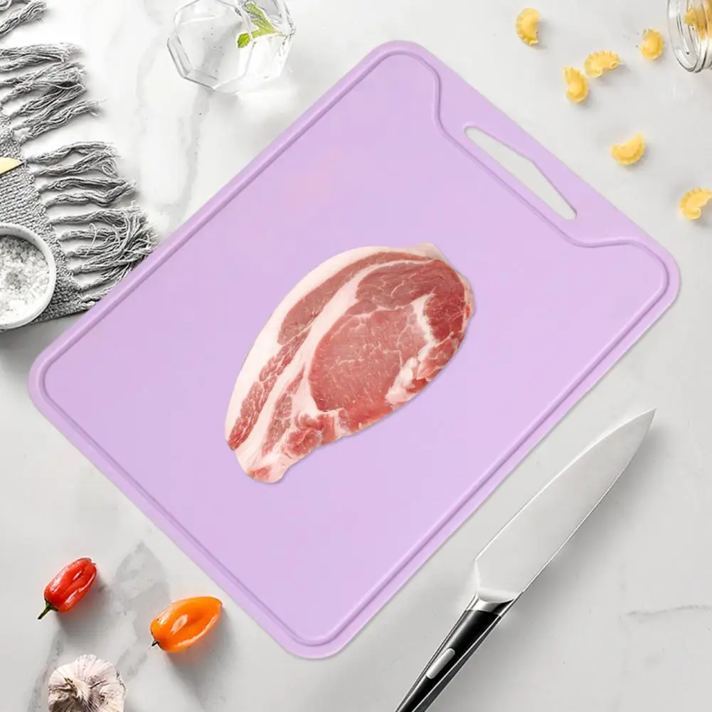 Foldable Cutting Board Mat Non-slip Silicone Cutting Board Foldable Silicone Cutting Board Mat with Drip Groove Double-sided