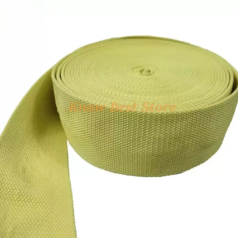 High Strength Aramid Fiber Tape Meta Aramid Fiber Woven Tape Fabric Belt, Kevlar Fireproof Textile Resistant To High  and Wear